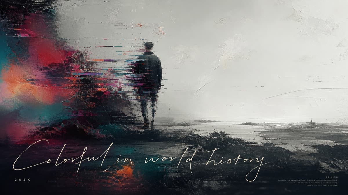 Glitch-art poster creation